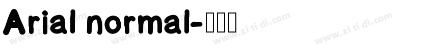 Arial normal字体转换